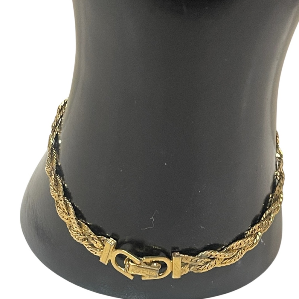 Sale‼️Christian Dior Authentic Gold Plated Braided Bracelet- Preowned - Picture 5 of 10